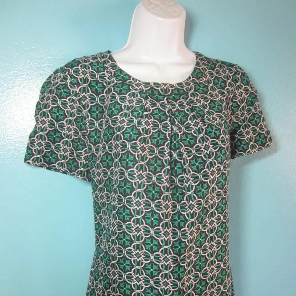 J Crew "Swoop" Silk A-Line Dress Size 6 - Picture 6 of 15